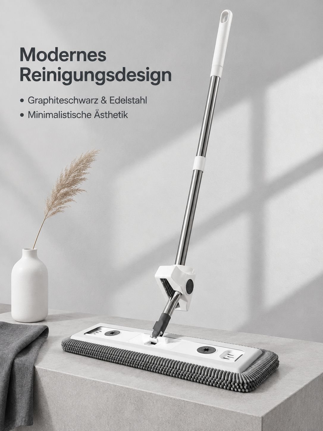 Haushaltswischer-Set mit automatischer Reinigung und freihändigem Auswringen