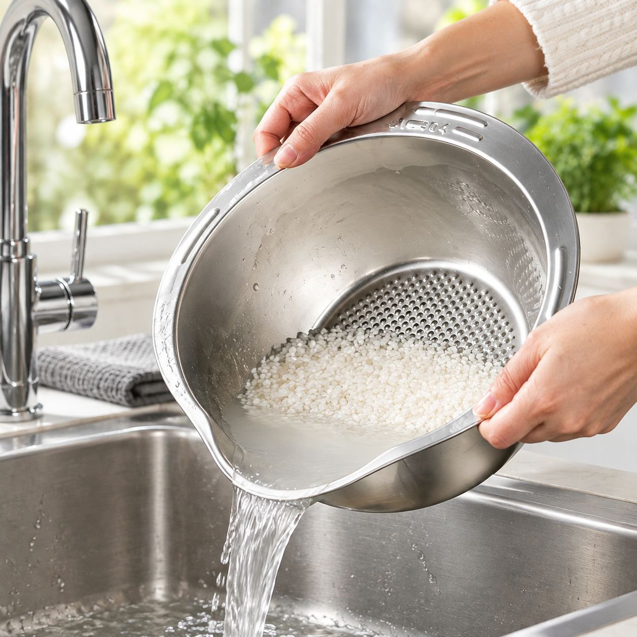 Household Vegetable Washing Bowl with Drainage