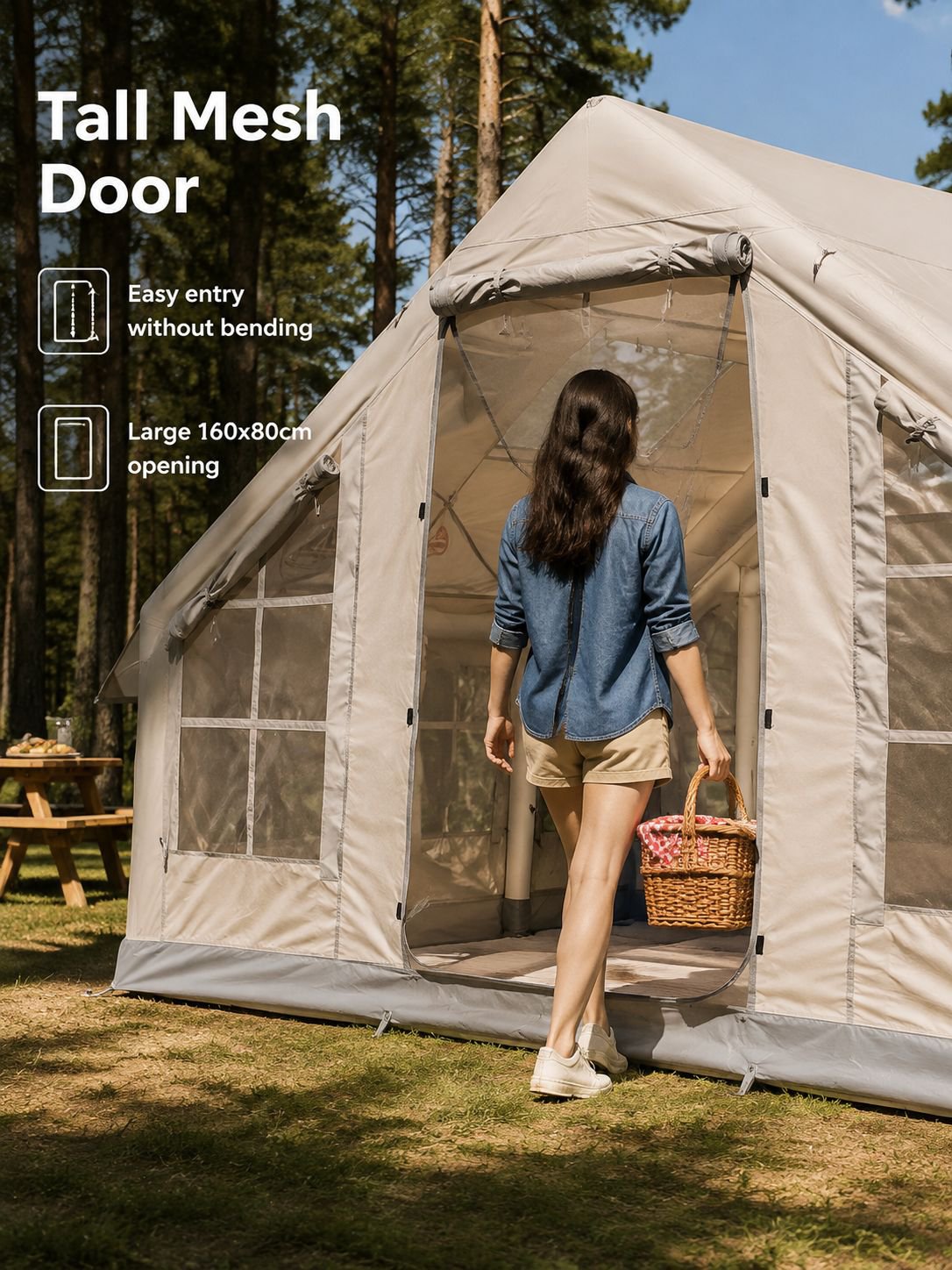 Waterproof Oxford fabric tent with easy setup