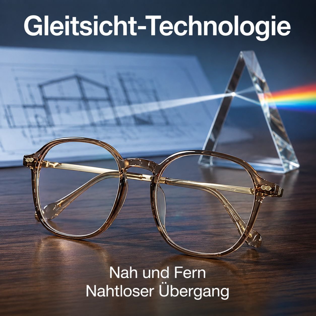 Photochrome Lesebrille für Nah- und Fernsicht