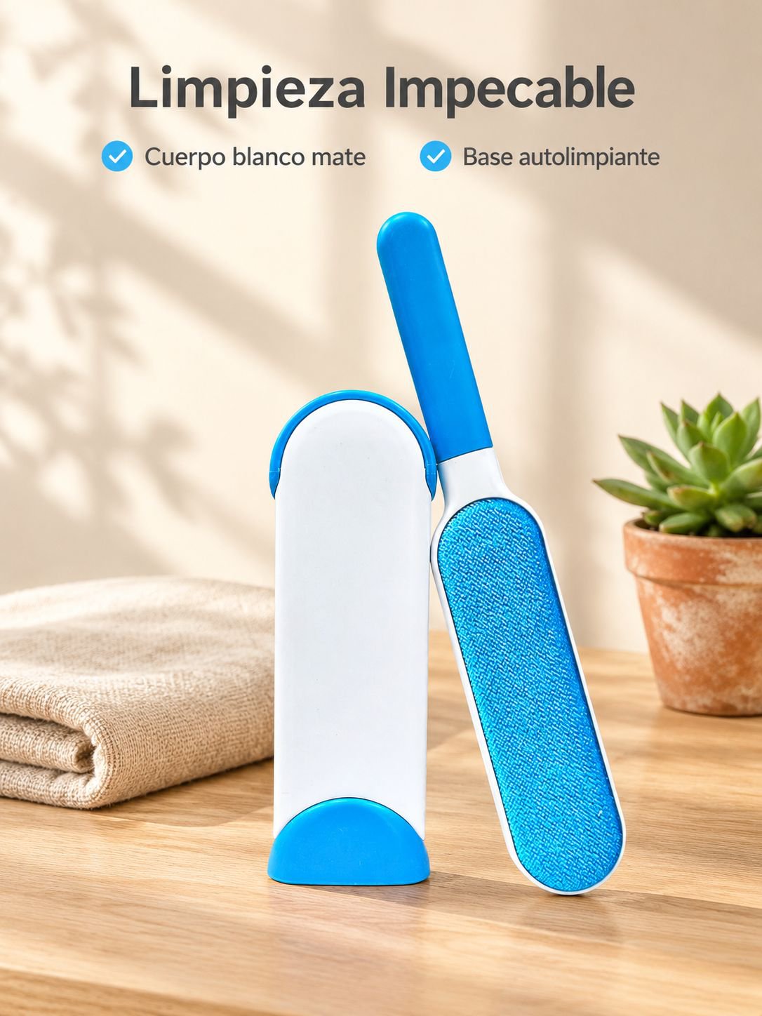 Cepillo electrostático para eliminar el polvo de la ropa