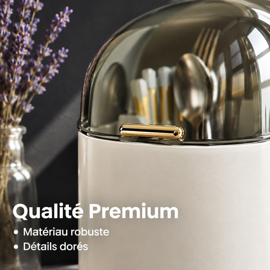 Porte-Baguettes Mural Égouttoir et Rangement Couverts Cuisine