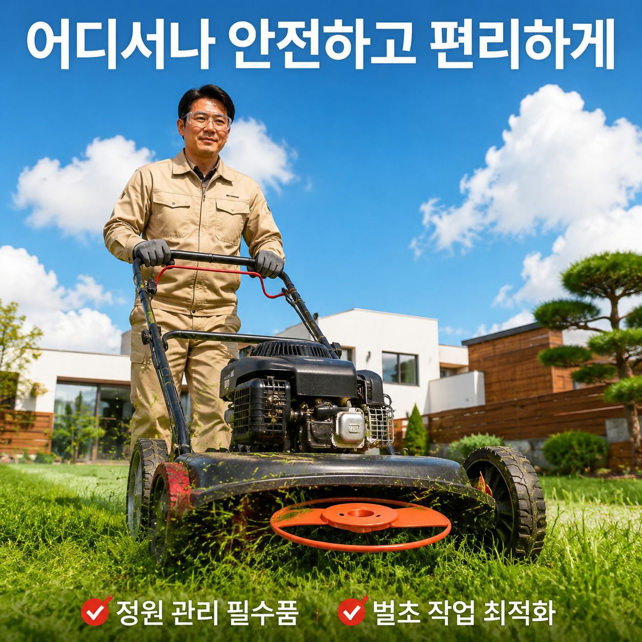 잔디 보호기 전용 예초기 칼날 보호판