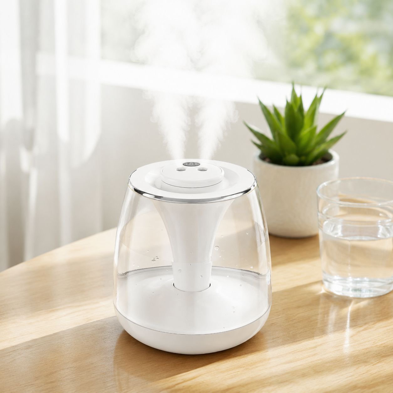 Mini humidificador portátil de doble pulverización con USB para interiores
