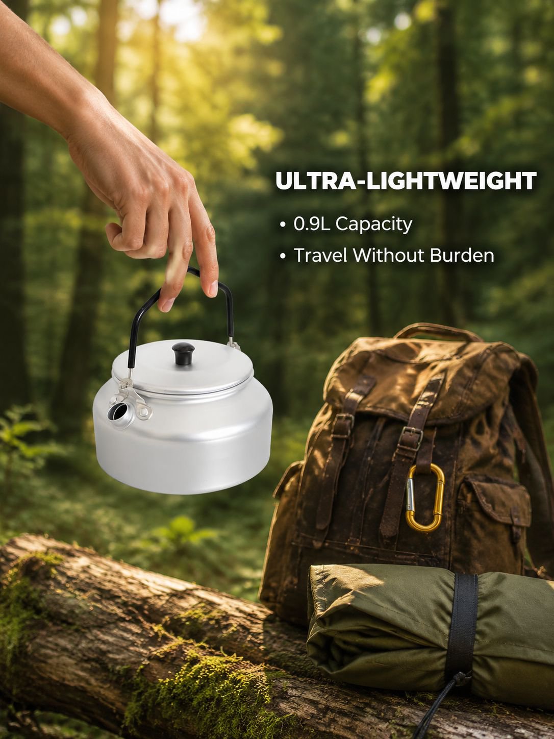 Portable Ultra-light Aluminum Camping Coffee/Tea Kettle