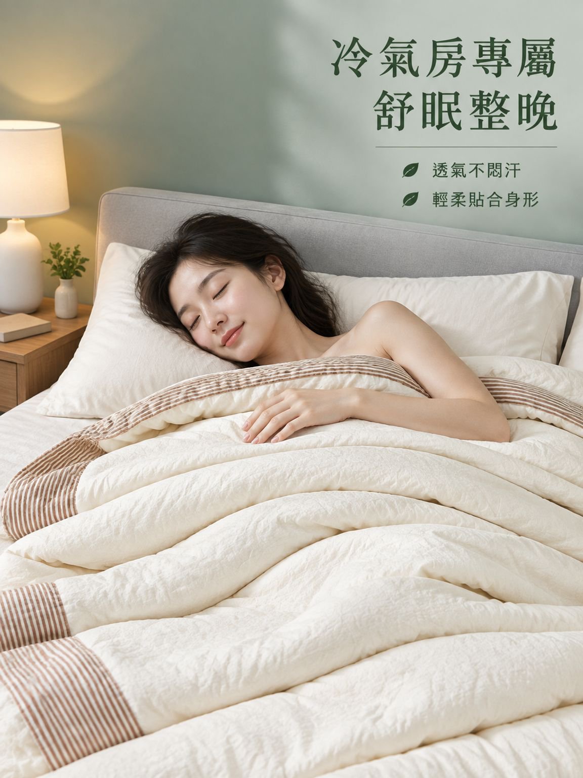 純棉裸睡感夏被