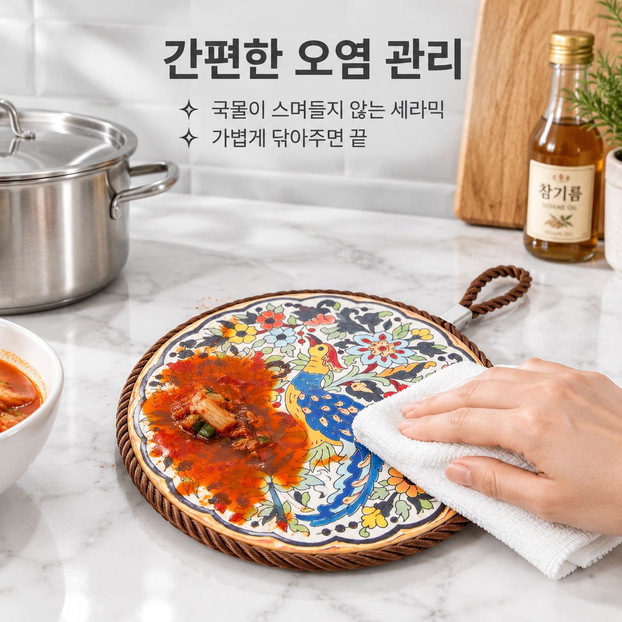 신중식 스타일 미끄럼 방지 식탁보