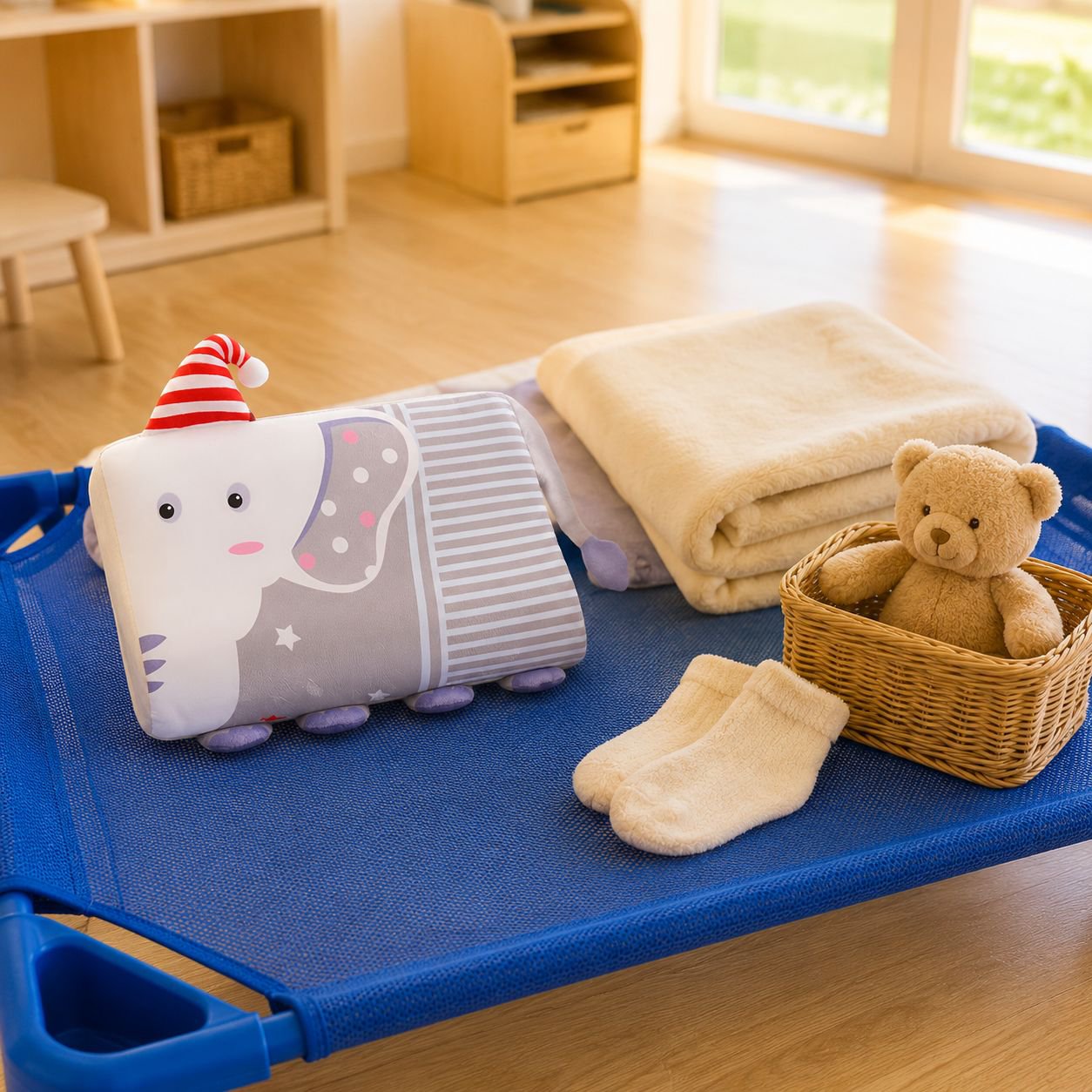 Kindergarten Children's Autumn and Winter Cartoon Latex Pillow Baby Plush Nap Pillow