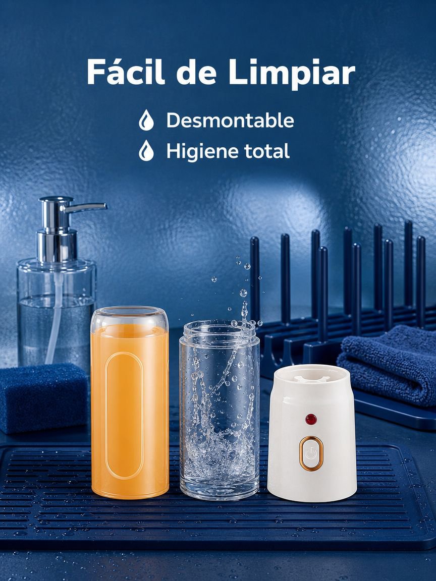 Vaso exprimidor multifuncional portátil, mini licuadora doméstica recargable