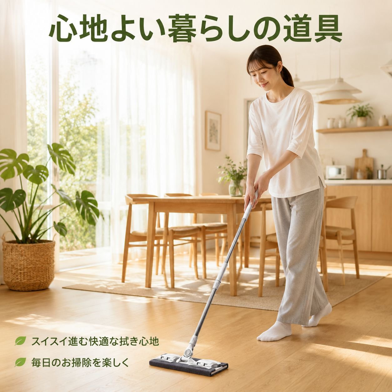 家庭用フラットモップ 木製床・タイル対応