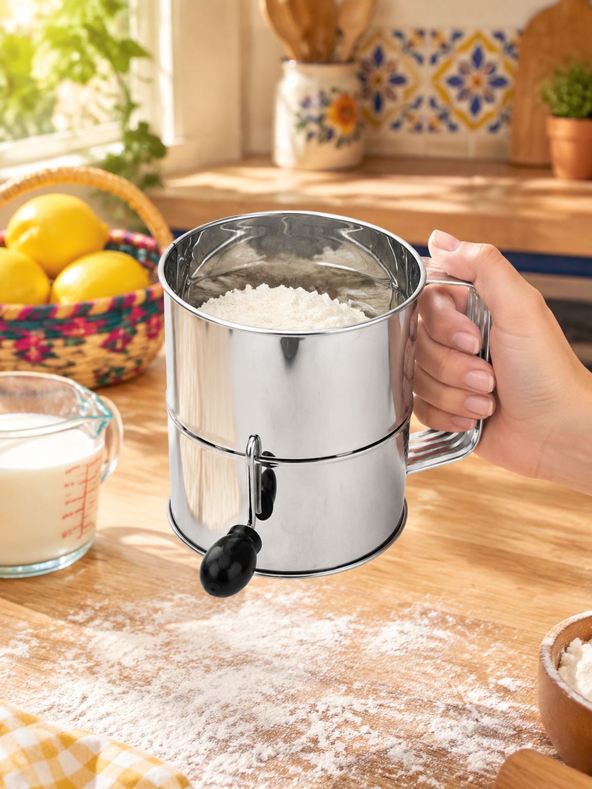 Colador de acero inoxidable para cocina doméstica