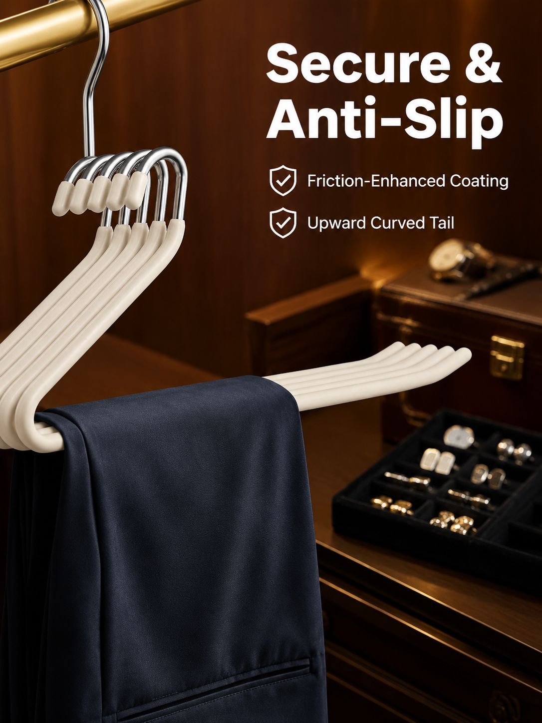Stainless Steel Home Anti-slip Thickened Wardrobe