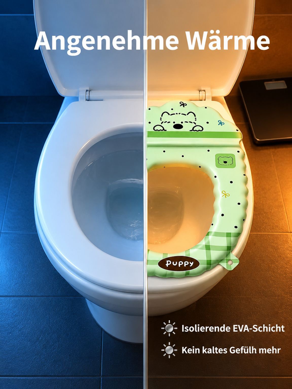 Hochwertige Materialien der Toilettensitzauflage