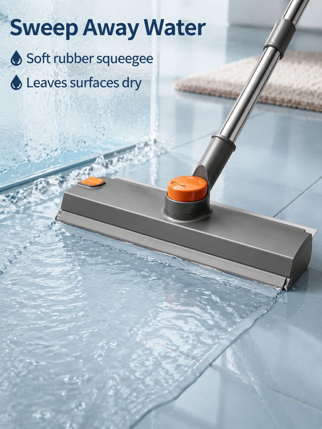 Cleaning brush for hard-to-reach floor crevices