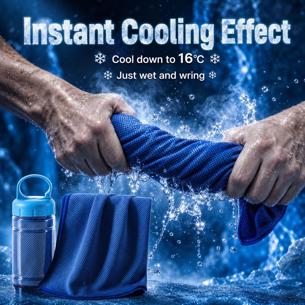 Outdoor Sports Cooling Towel Sweat-Absorbing Quick-Dry Printed Fitness Towel