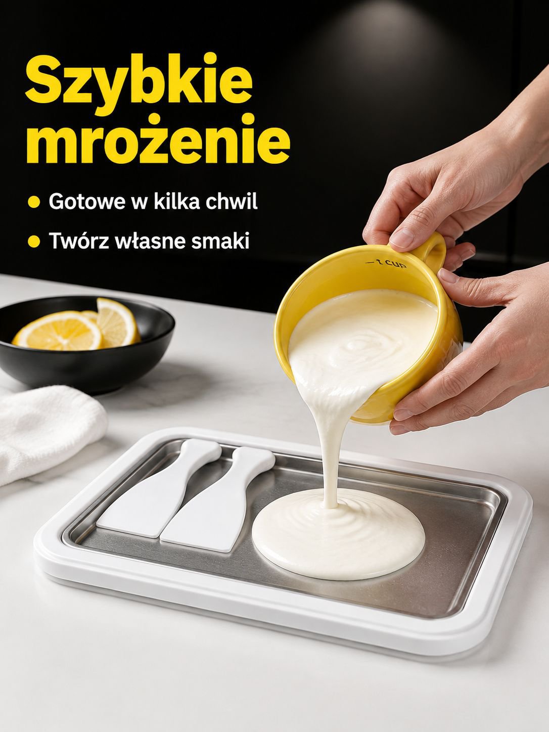 Łatwe czyszczenie maszyny do smażonego jogurtu