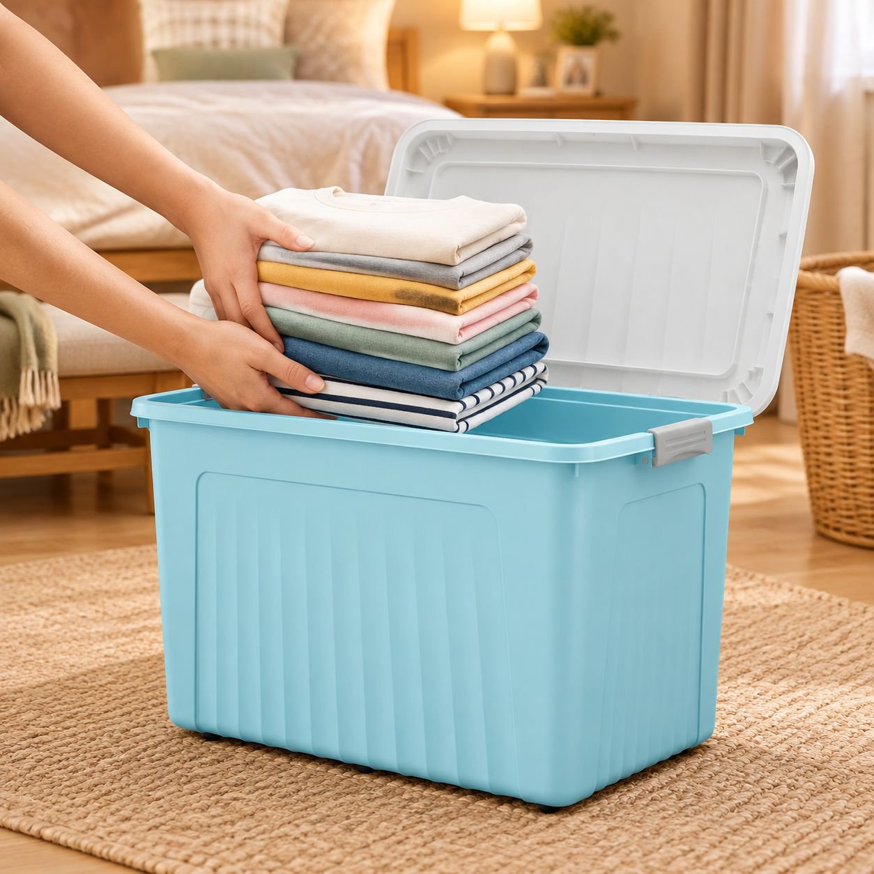 Caja para almacenar juguetes en el hogar