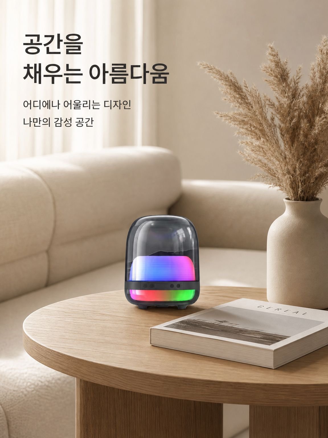 고품질 크리스탈 블루투스 스피커