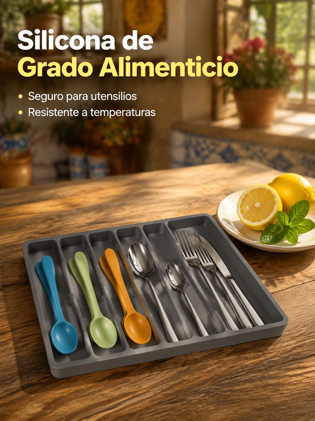Divisor de compartimentos de silicona para el hogar