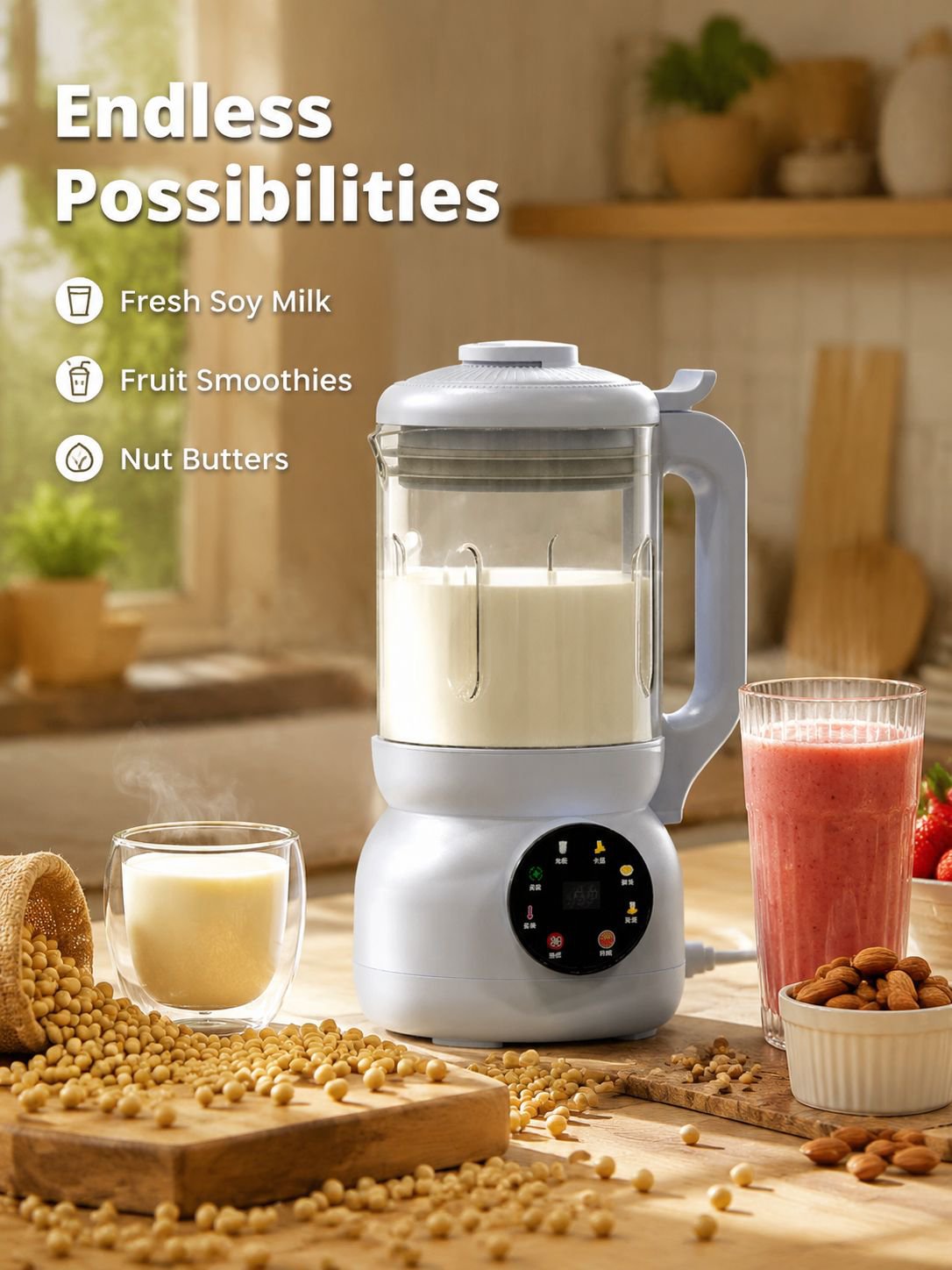Home Small Multifunctional Food Processor Automatic Soy Milk Blender
