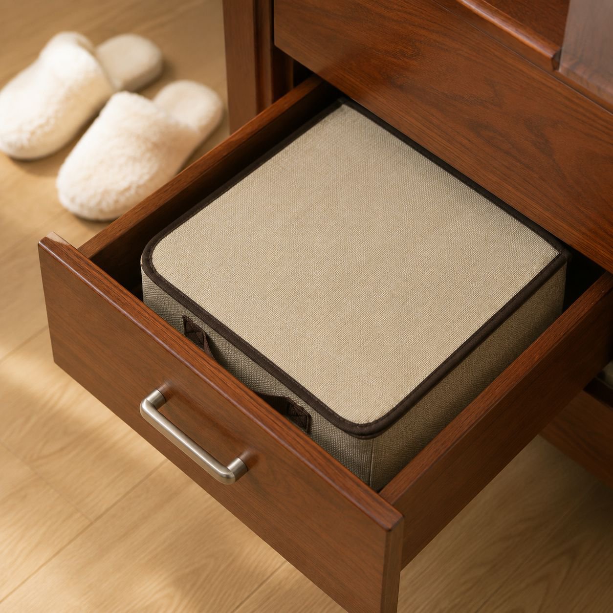 Multi-purpose Clothes Organizer Storage Box in closet