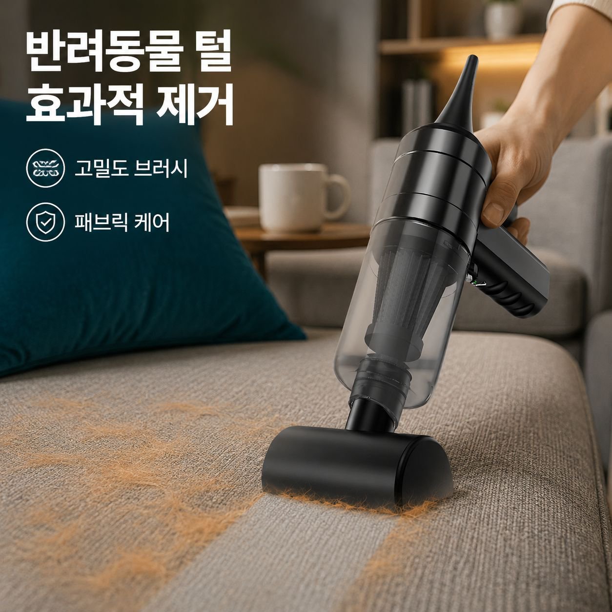  반려동물 털 제거 무선 청소기