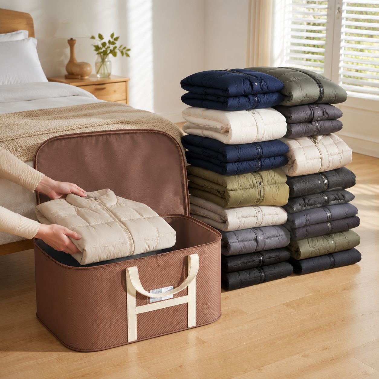Bolsa de gran tamaño ideal para transportar ropa de cama