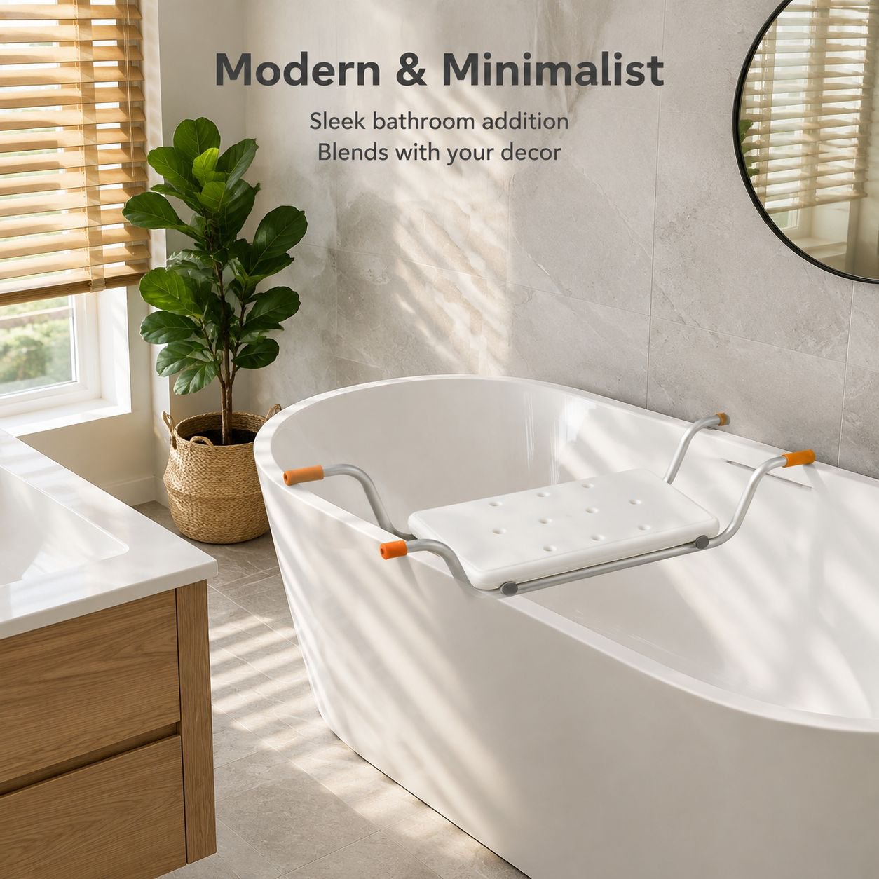 Aluminum alloy bathtub seat shelf