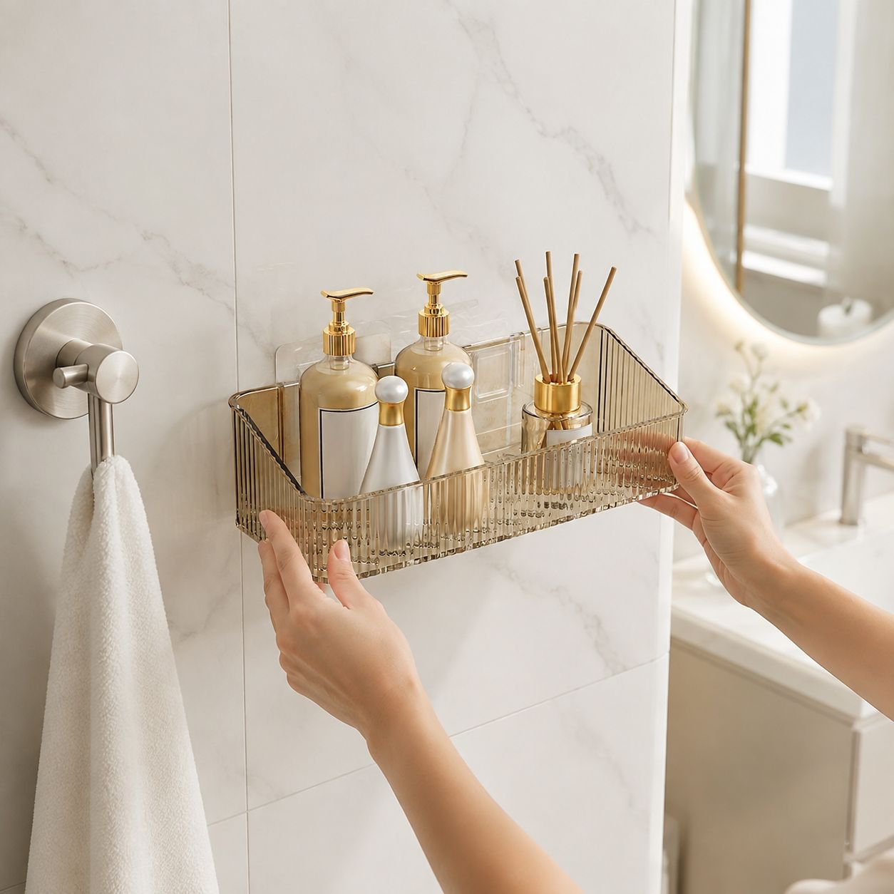 Draining Bathroom Storage Caddy