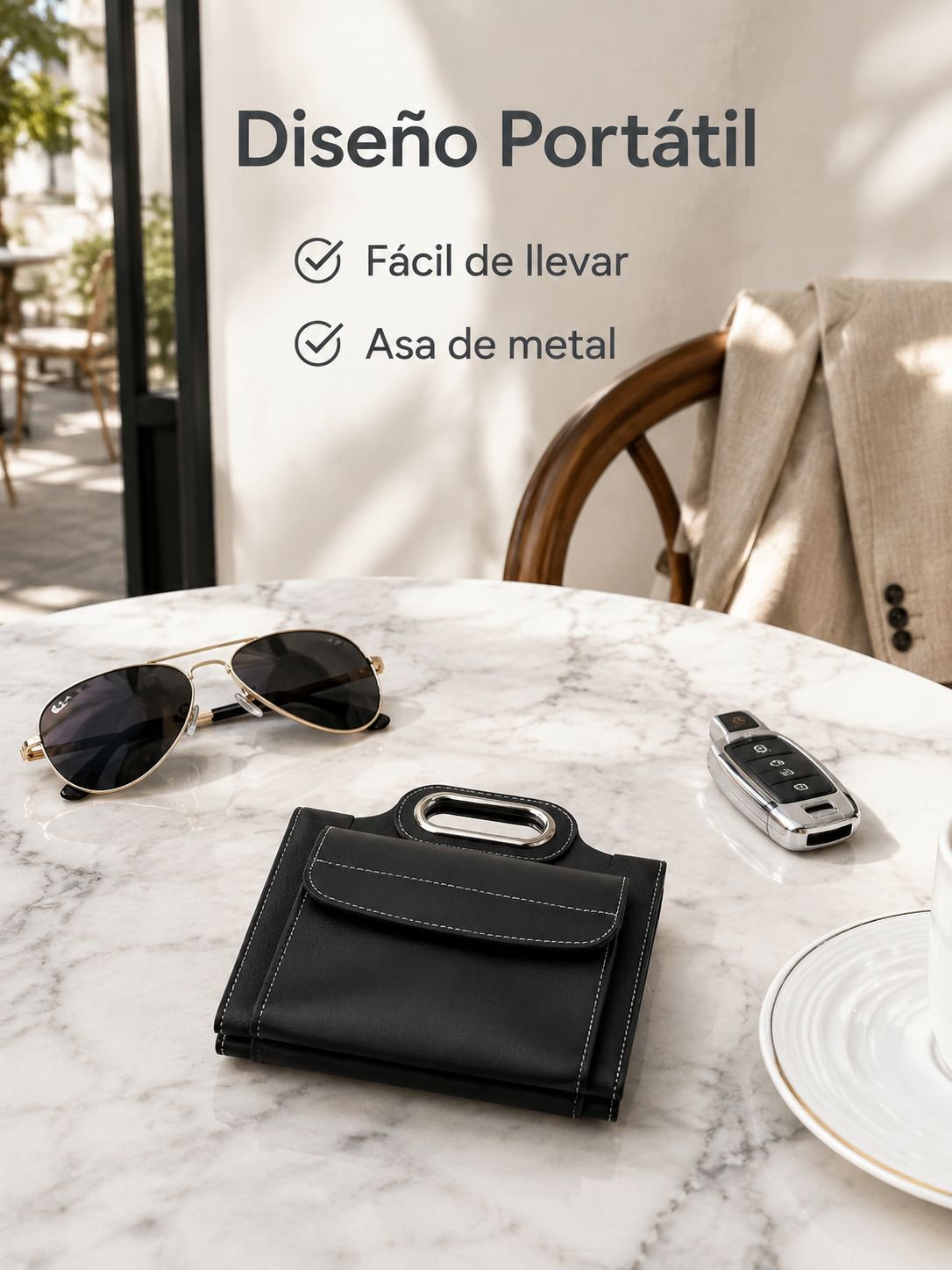  Cargador inalámbrico magnético para teléfonos  auriculares, relojes  mousepad de cuero
