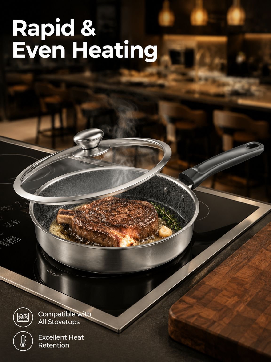 Germany made. Stainless steel frying pan