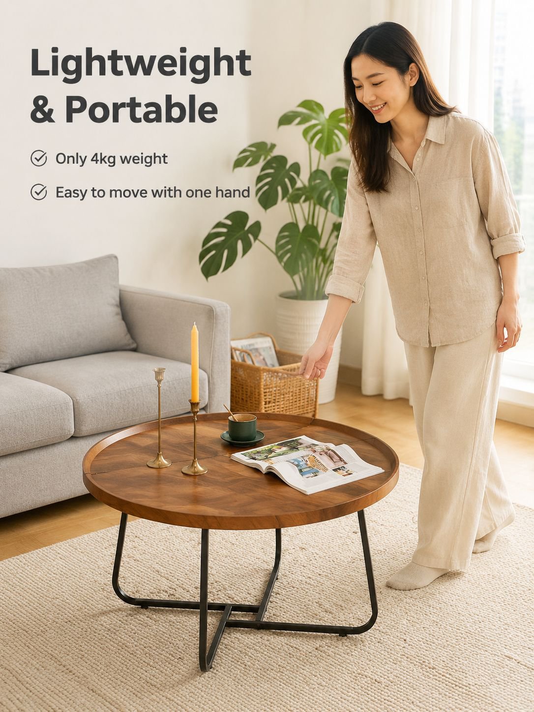 Nordic Light Luxury Coffee Table
