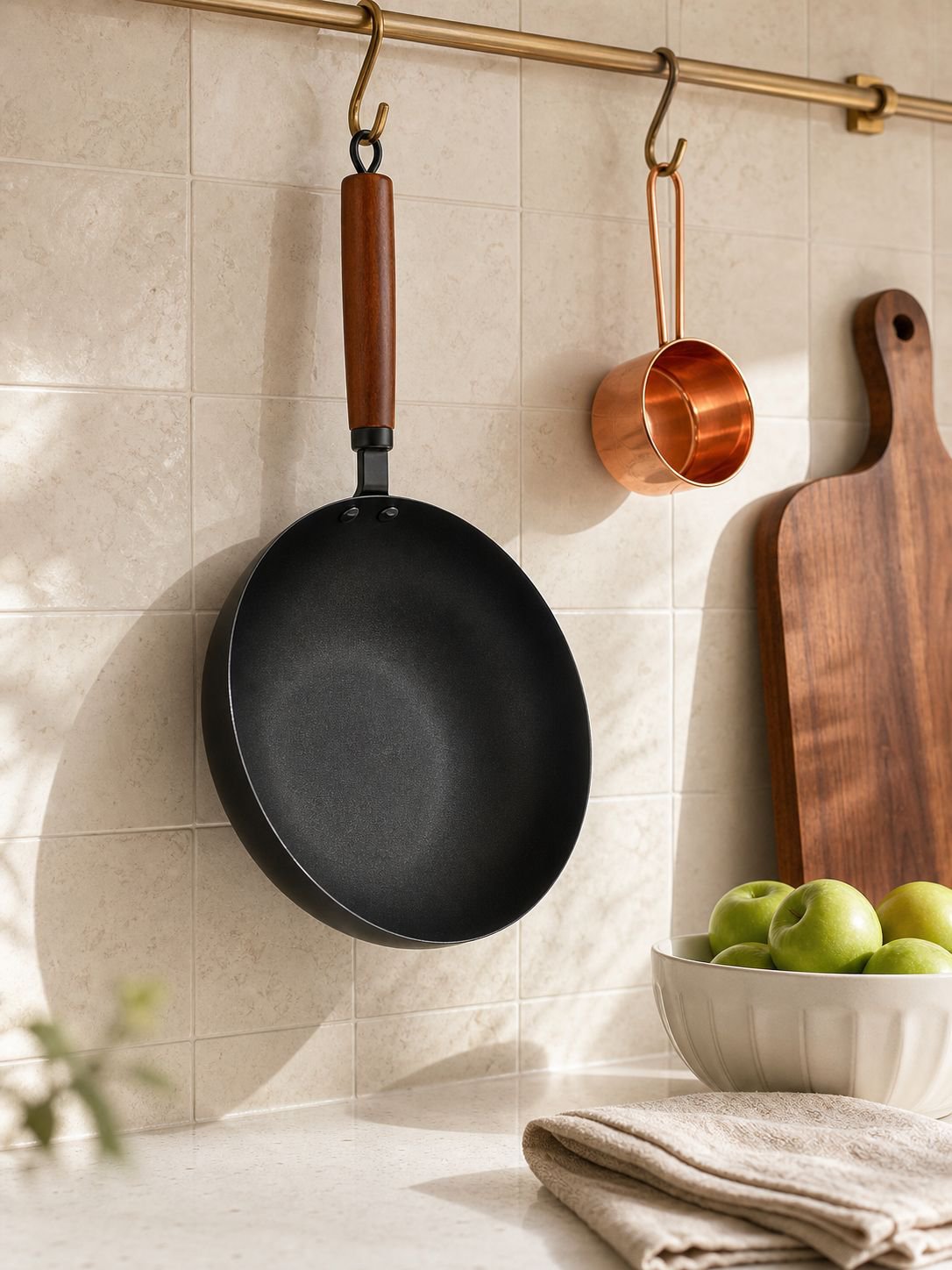Easy clean frying pan for everyday cooking