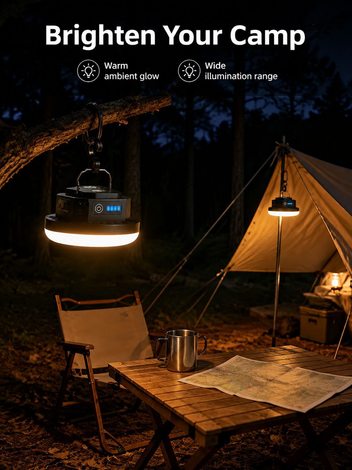 Multifunctional Tent Lamp used for night fishing