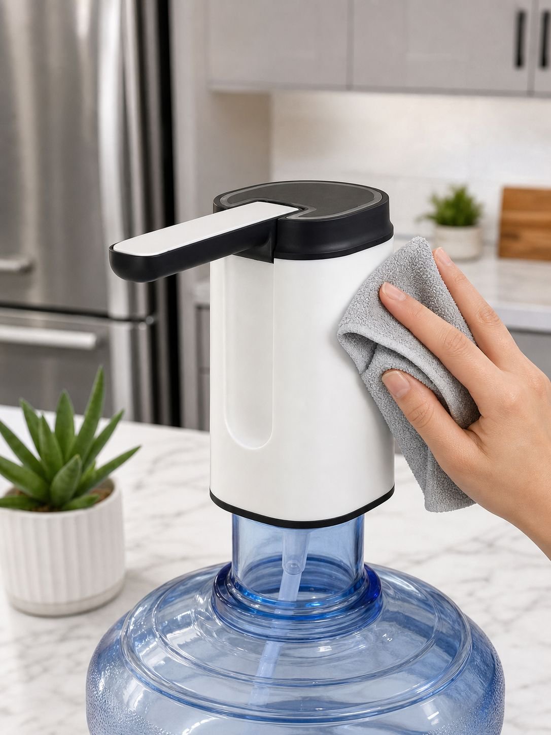 USB charging folding water pump device