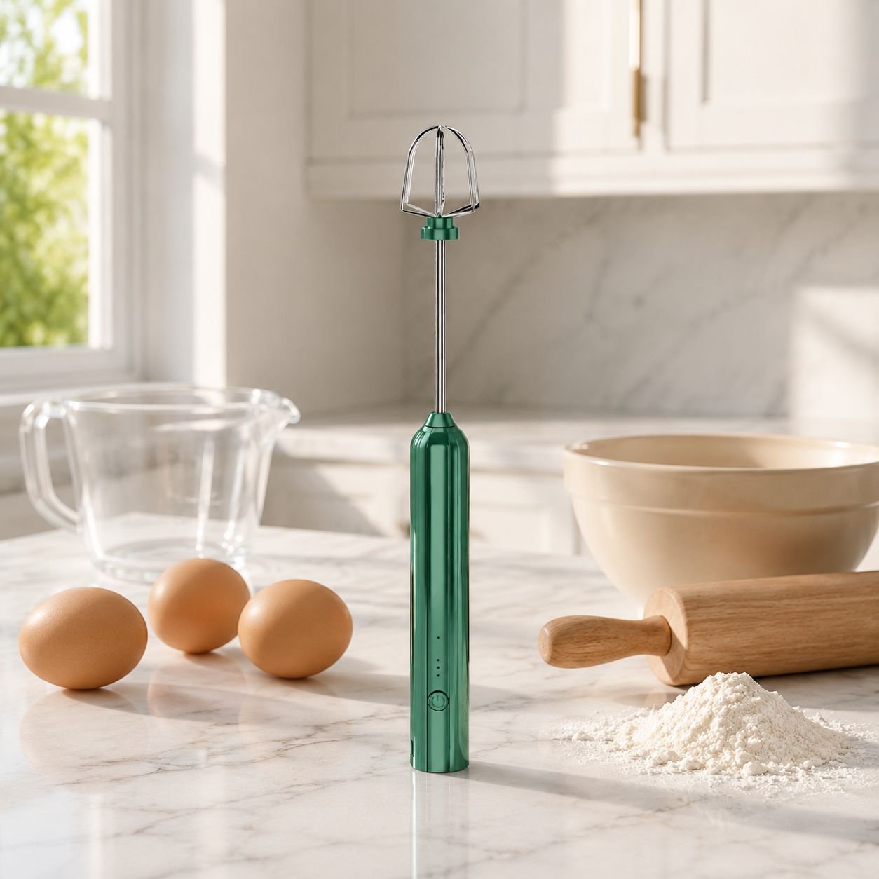 Mini Handheld Electric Egg Beater, Wireless Charging Baking Mixer