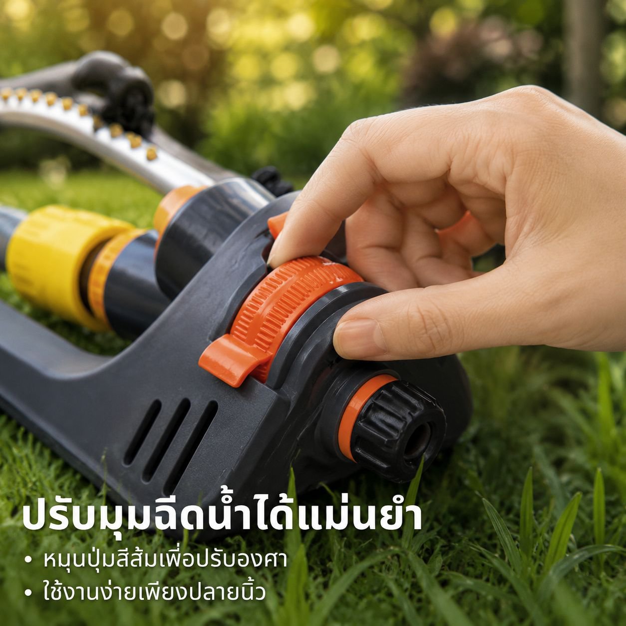 หัวฉีดน้ำอัตโนมัติหมุนได้ 180°
