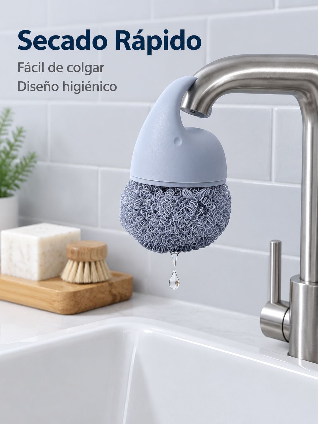 Cepillo de limpieza sin seda para lavar platos doméstico