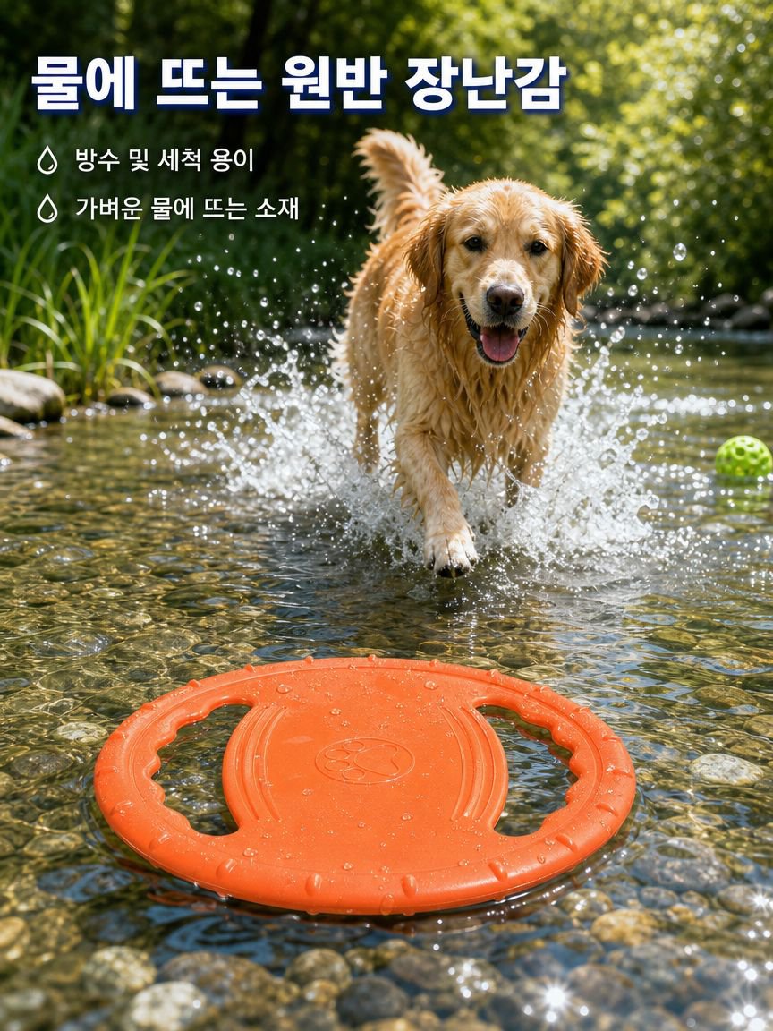 물어뜯기에 강한 개용 프리스비