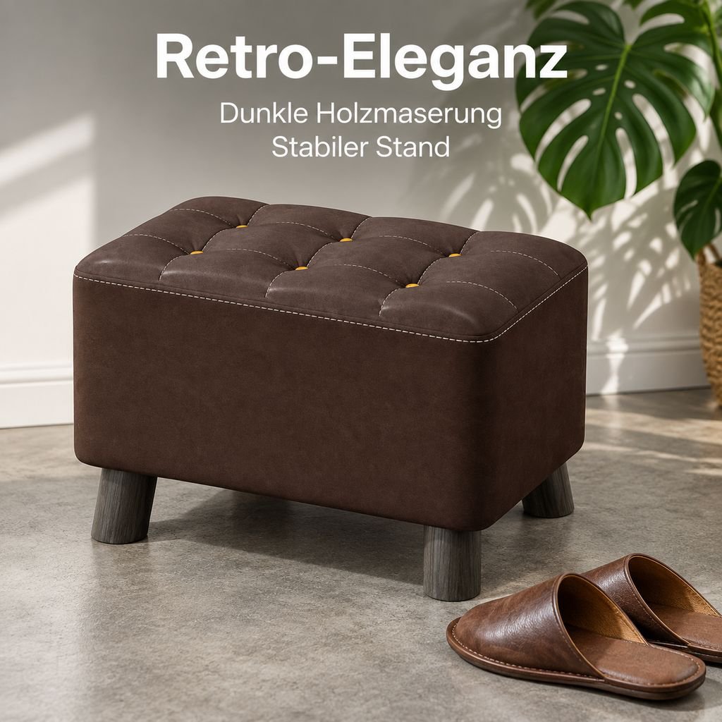 Kreativer quadratischer Hocker für den Heimgebrauch, geeignet zum Schuheanziehen und für Sofas.