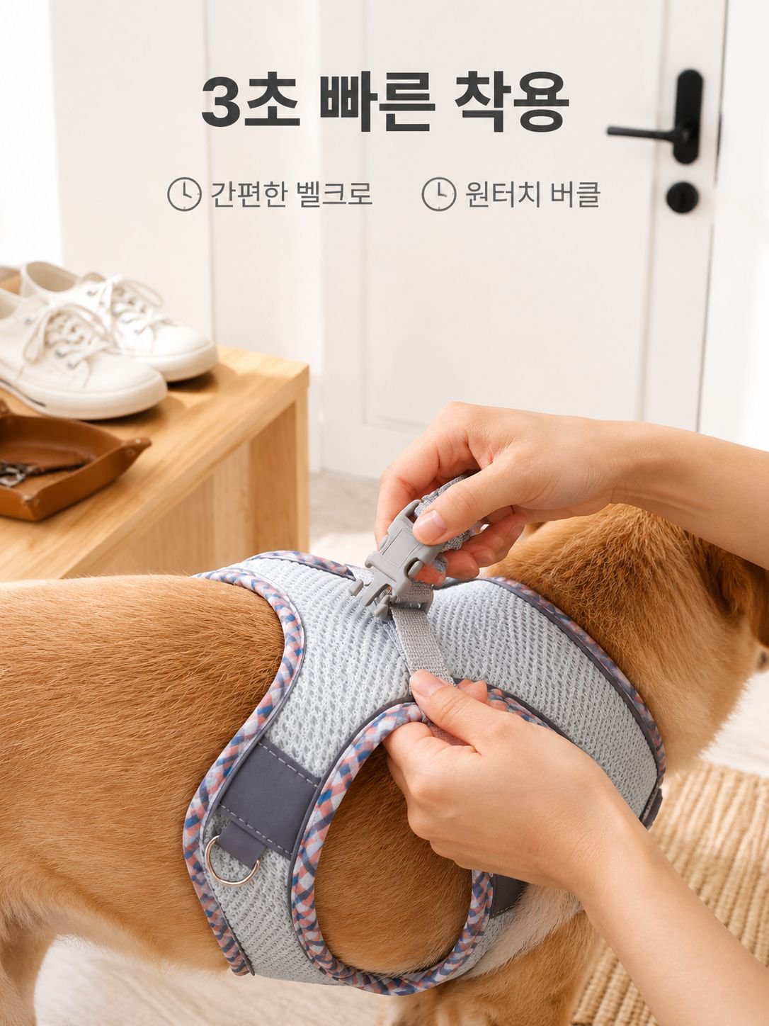 맞춤형 반려동물 조끼형 하네스