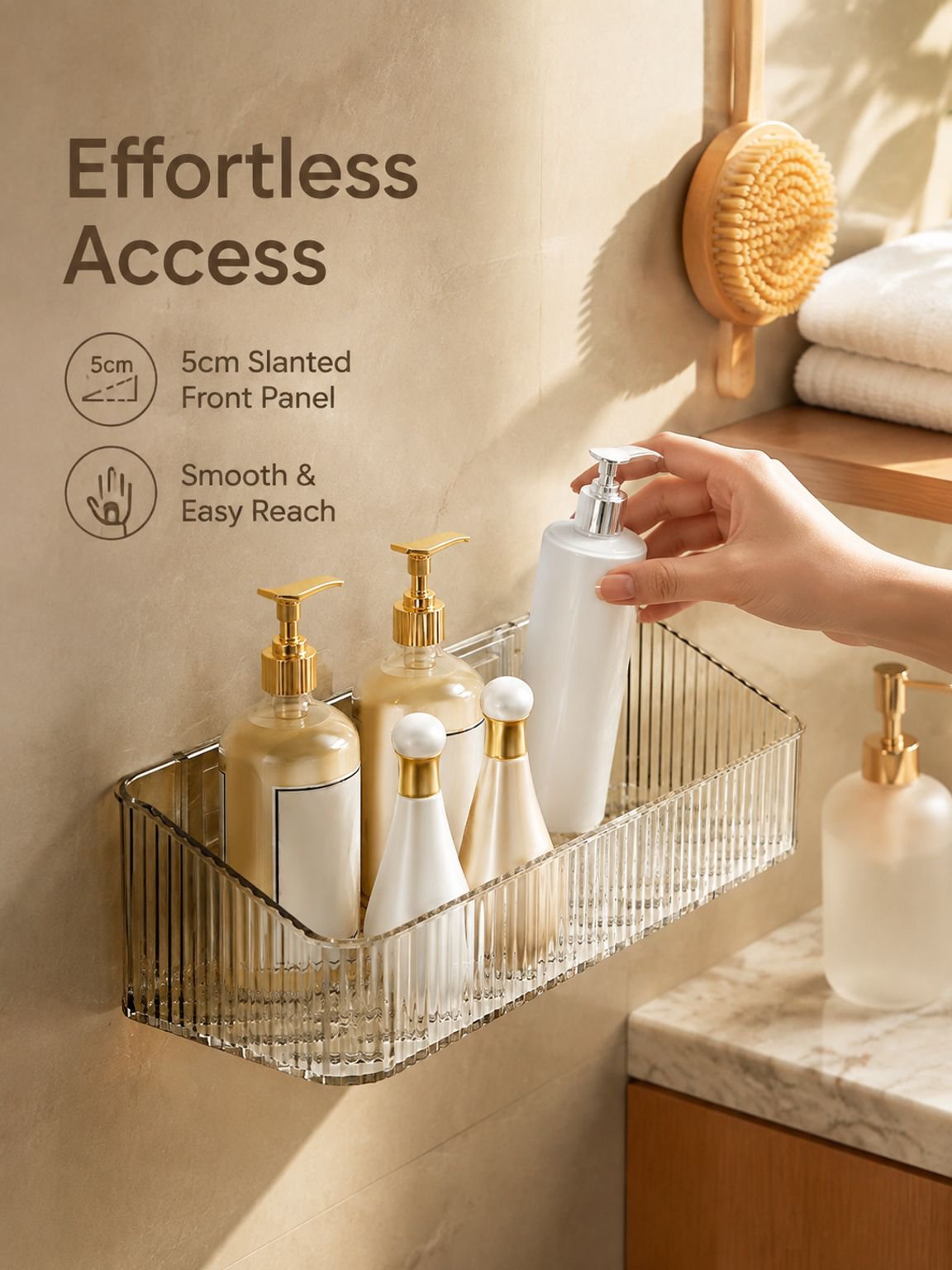 Transparent Drainage Multi-Functional Bathroom Storage Box