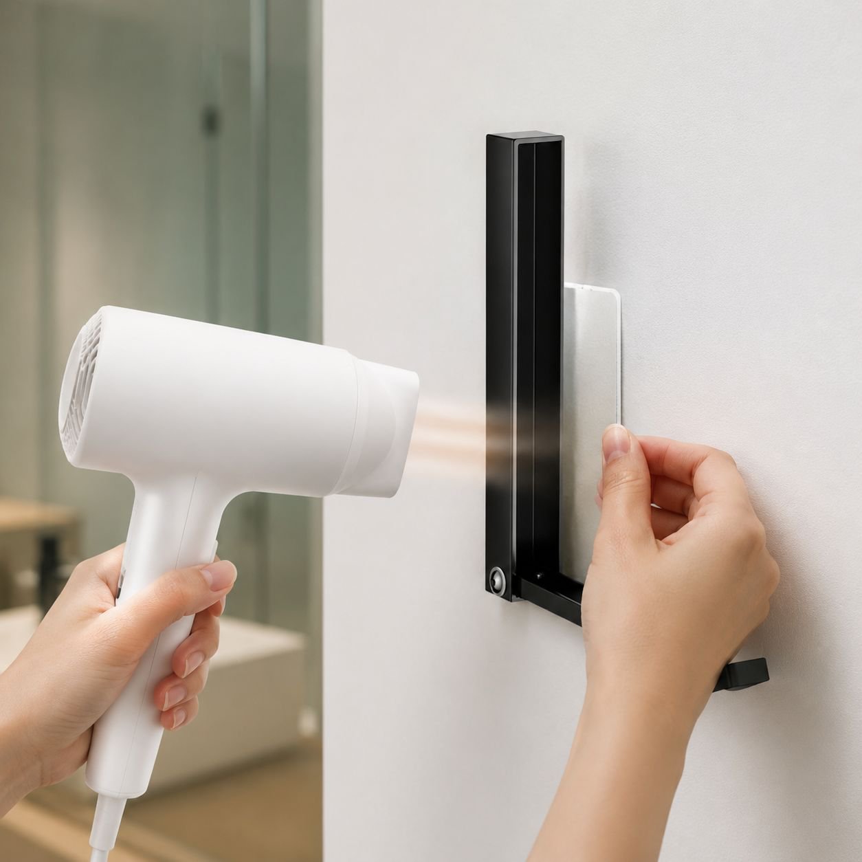 Easy installation foldable hanger rack without drilling