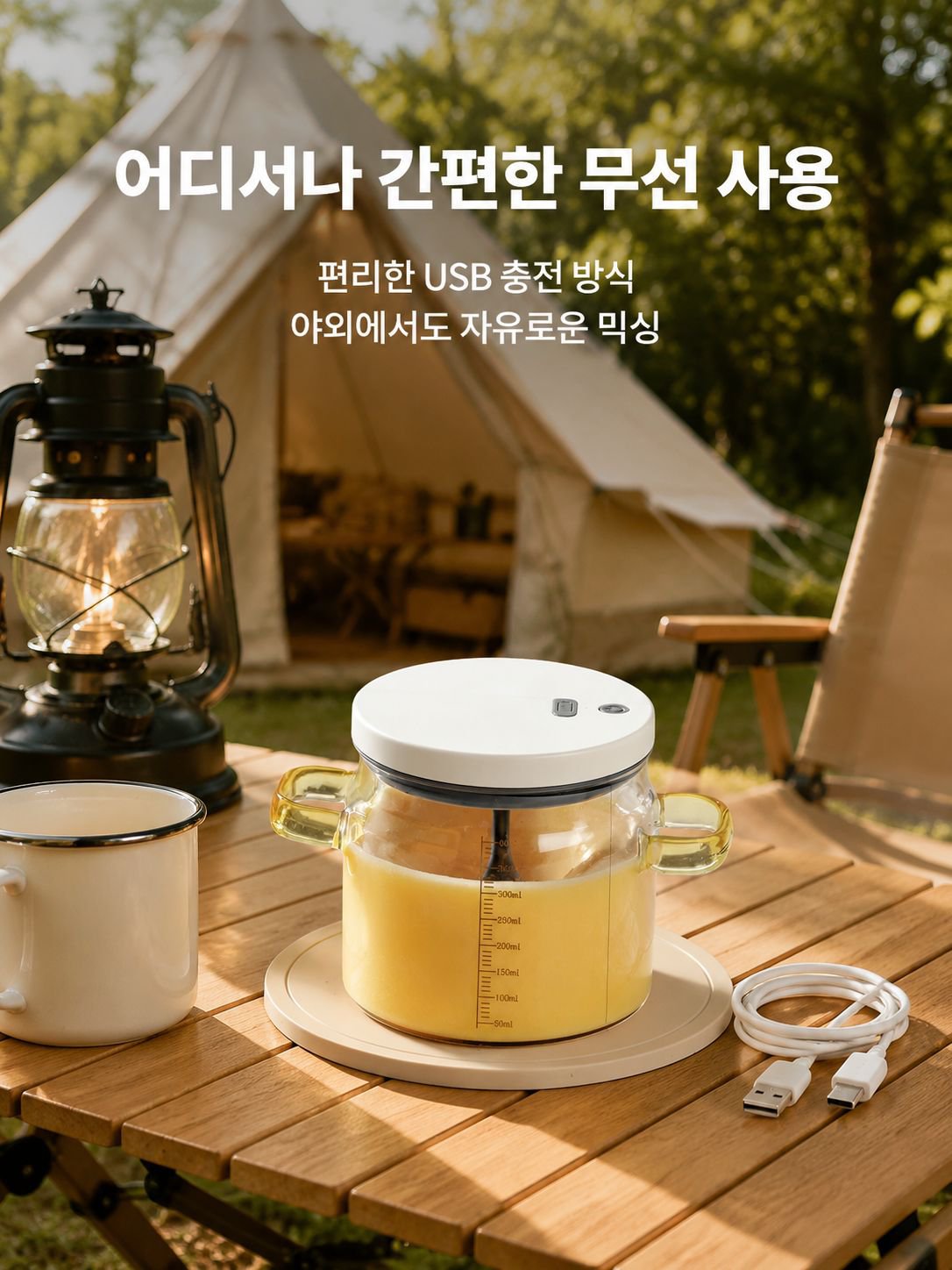 다기능 자동 계란찜/달걀 휘핑 컵