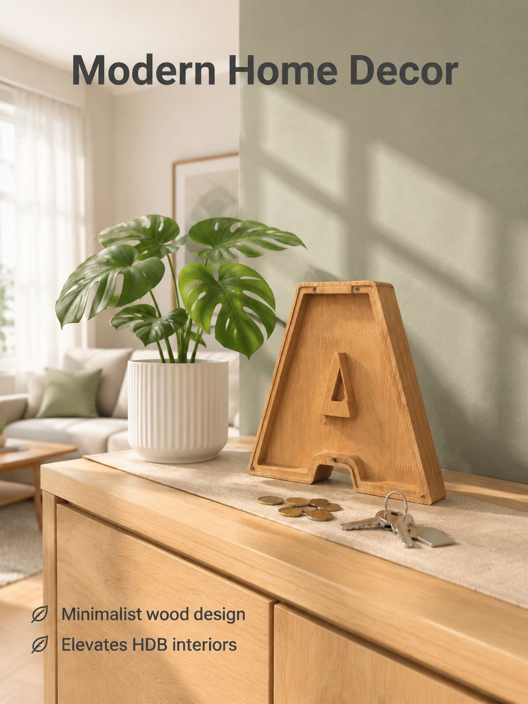 Wooden Gift Money Box Ornament