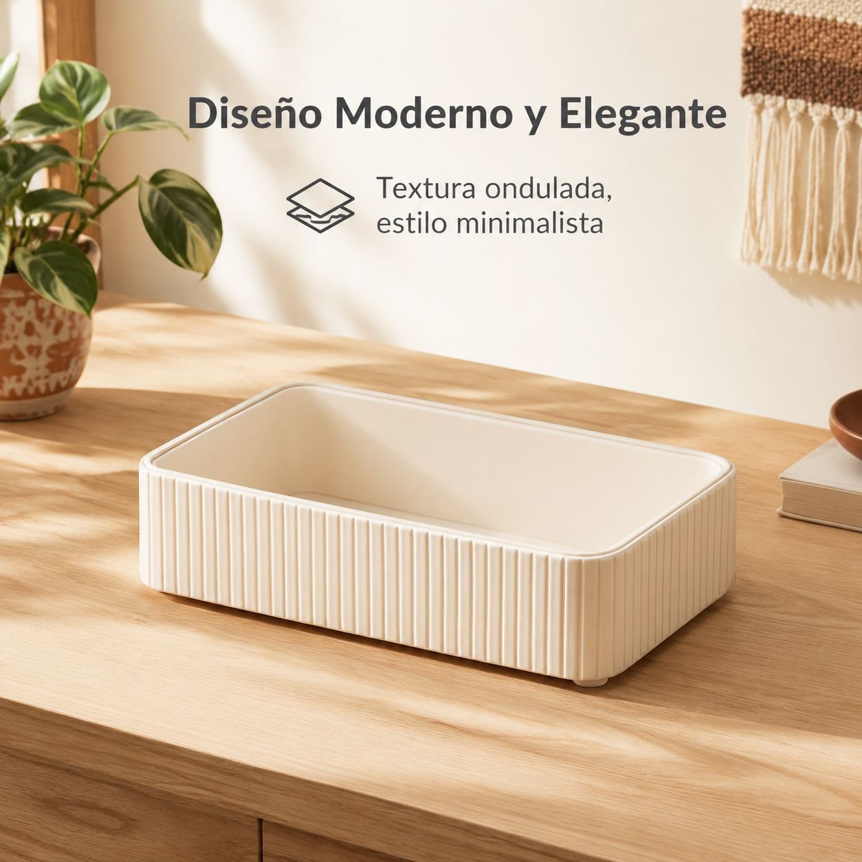 Bandeja para guardar llaves de entrada y objetos diversos