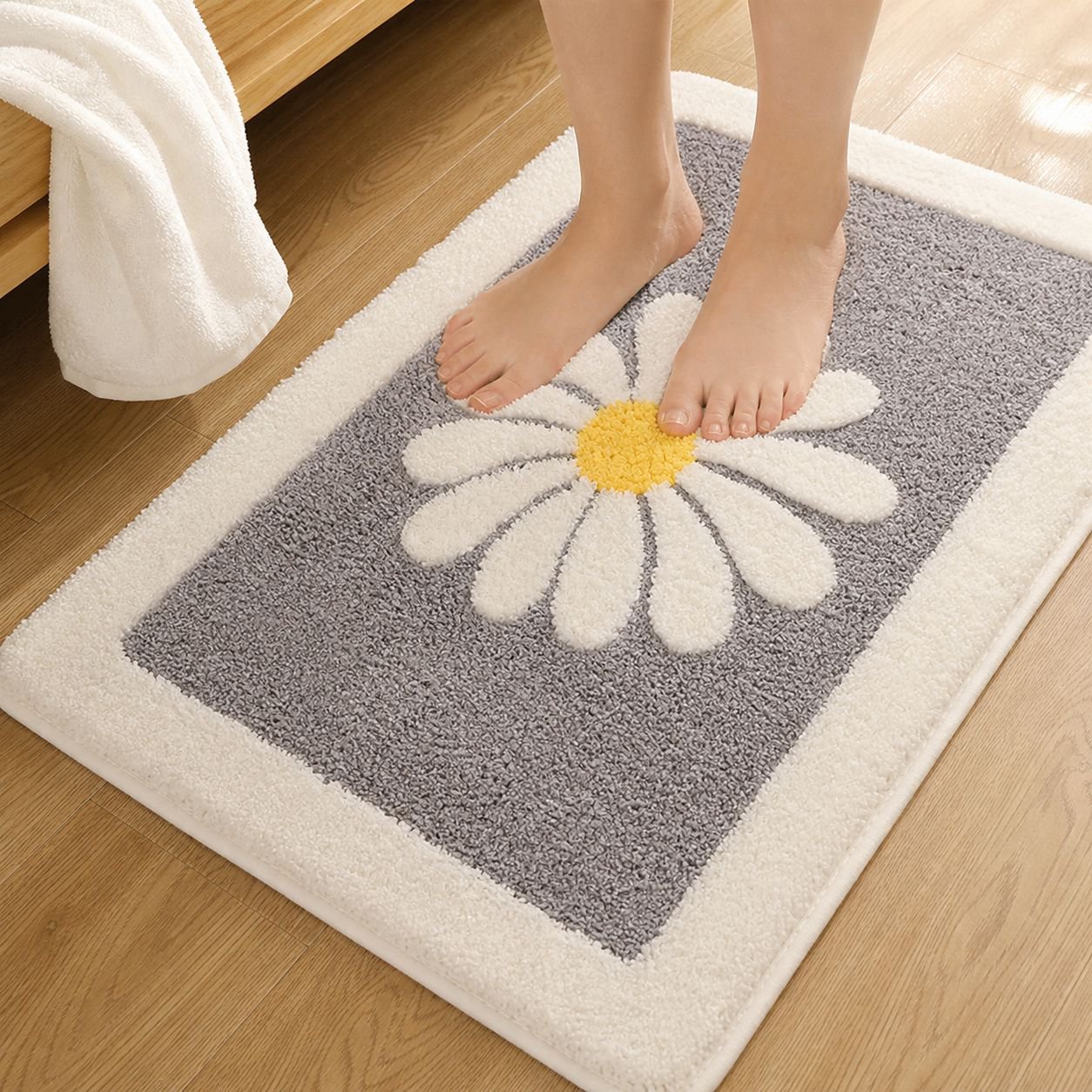 Cute Daisy Non-slip Bath Mat