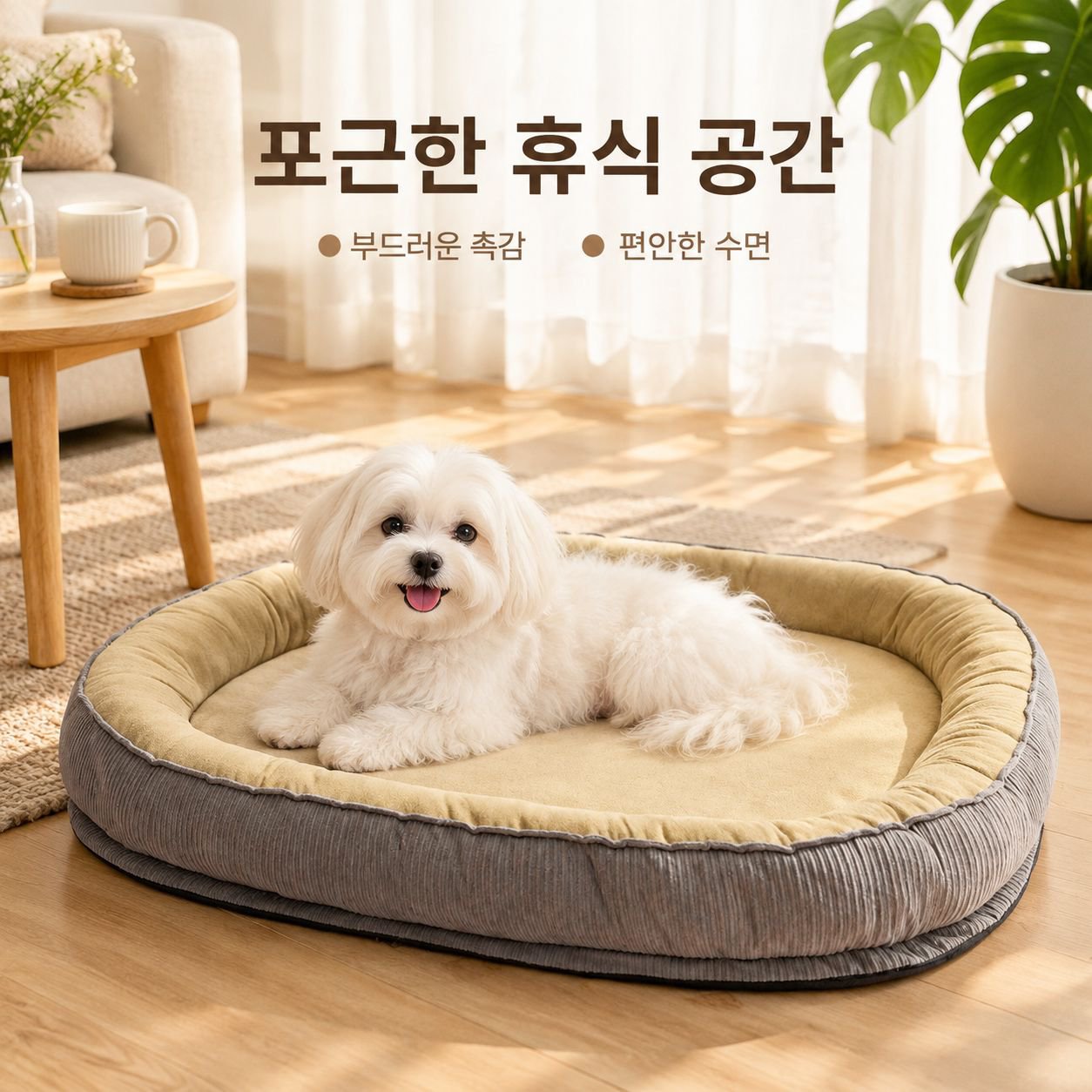 따뜻하고 분리 및 세탁이 가능한 겨울용 반려동물 침대