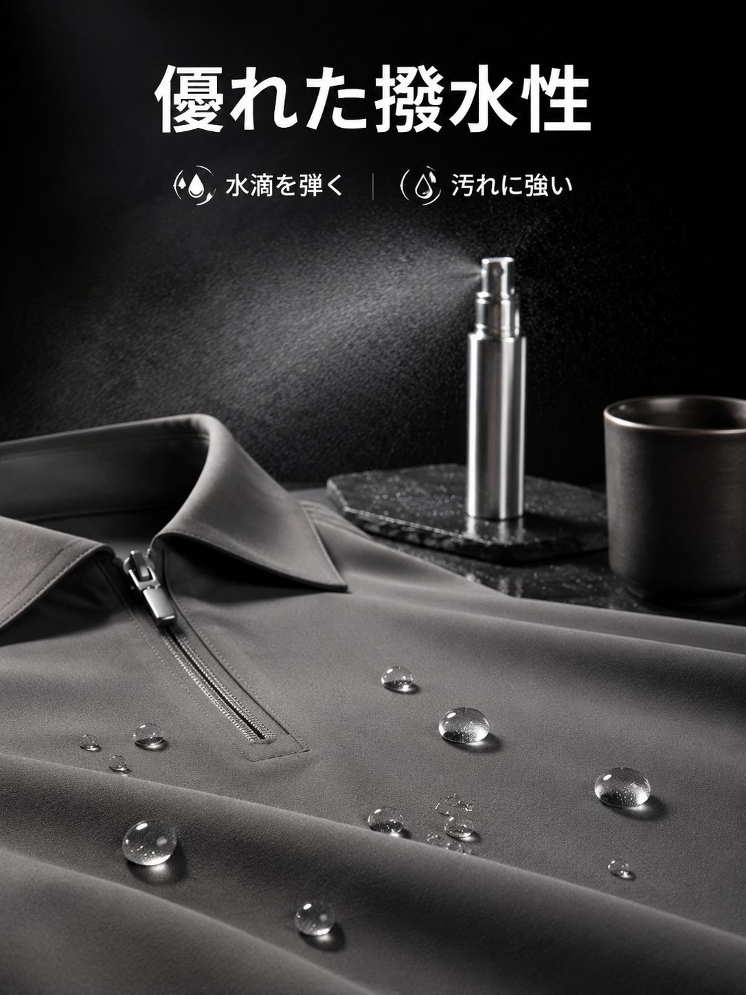 メンズビジネス夏用速乾抗菌ポロシャツ 防水・防晒 半袖Tシャツ