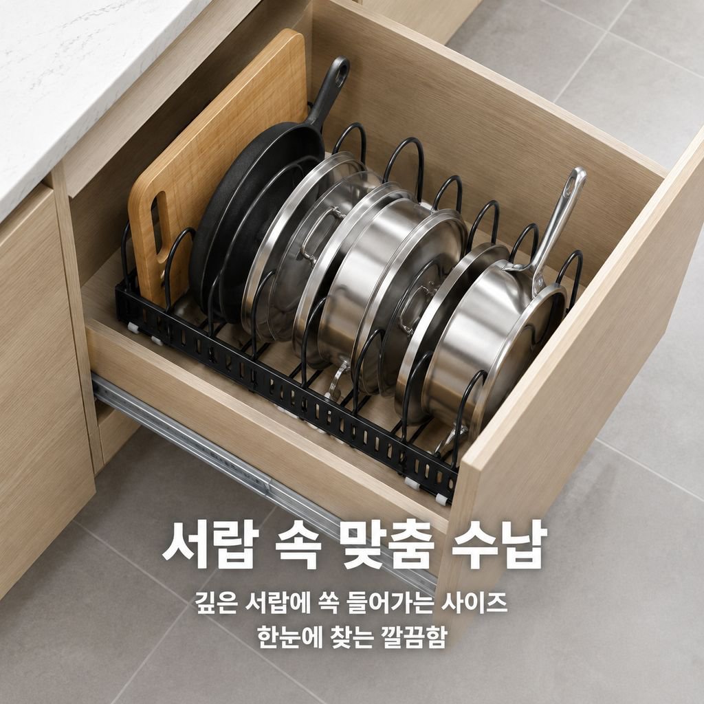 주방 그릇·접시·냄비뚜껑 수납대